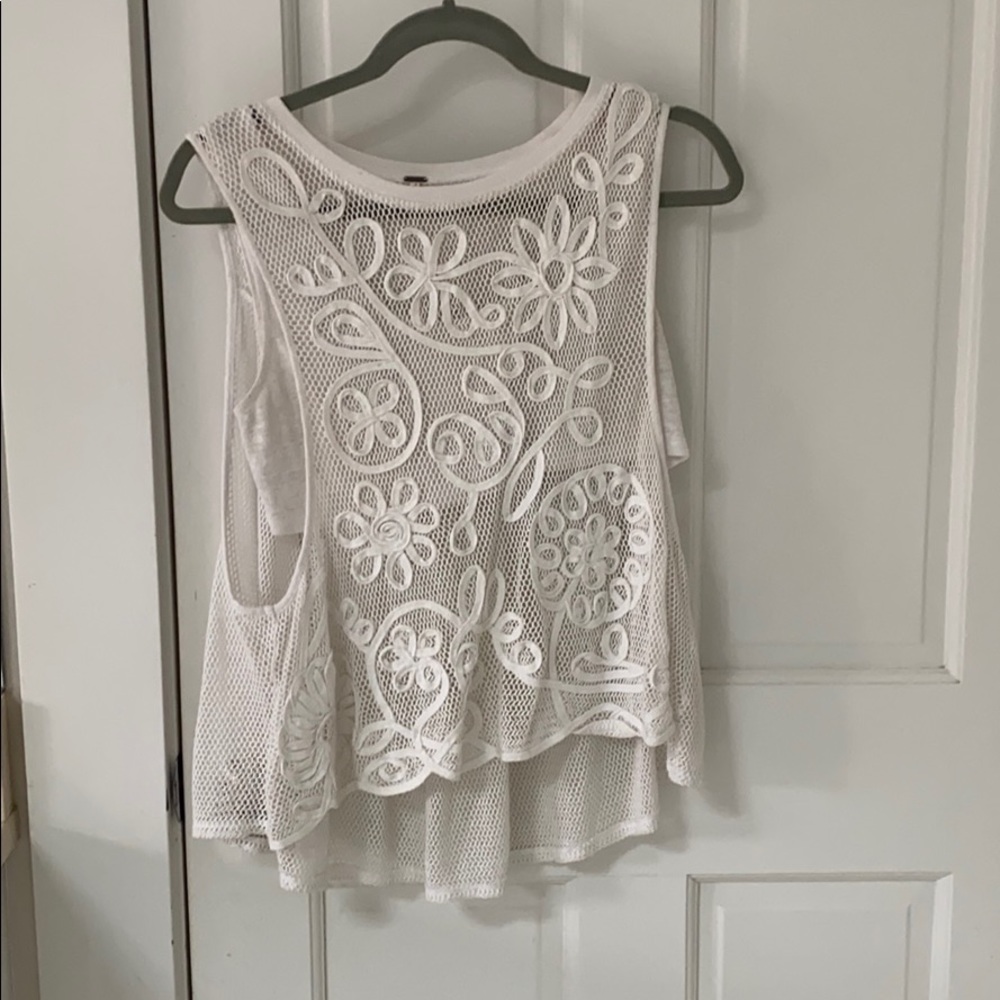 Free people mesh shirt
